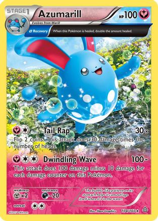 Azumarill (Alpha) 104/160  - Holofoil