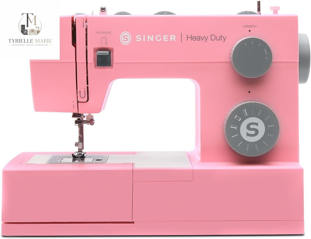 4411 Pink Heavy Duty Sewing Machine – 1,100 Stitches/Min, 60% Stronger Motor, 69 Stitch Applications & Accessory Kit