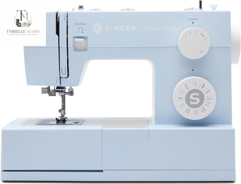 4423 Meltwater Blue Heavy Duty Sewing Machine – 1,100 Stitches/Min, 97 Stitch Applications, 50% More Power & Accessories