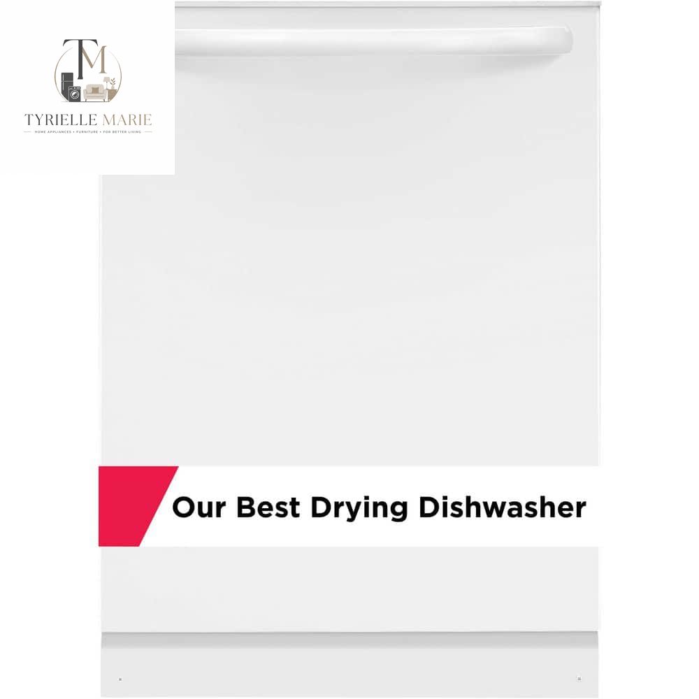 24" Top Control Built-In Dishwasher – 52 dBA Quiet, 14 Place Settings, 4 Wash Cycles & Heated Dry, Stainless Steel